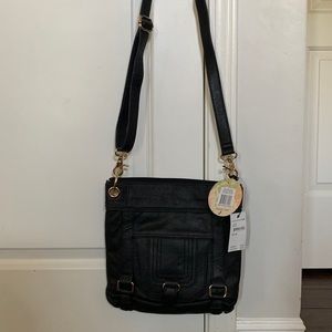 NWT The Sak Silverlake Black Leather crossbody bag